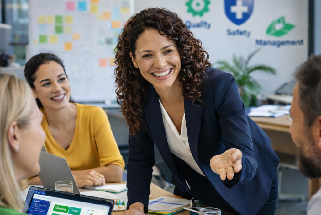 Animation d’une réunion QSE avec équipes en entreprise